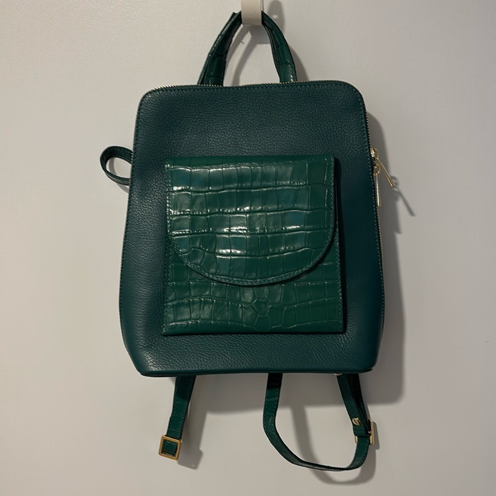 Divina Firenze Leather Backpack Purse
